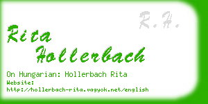 rita hollerbach business card